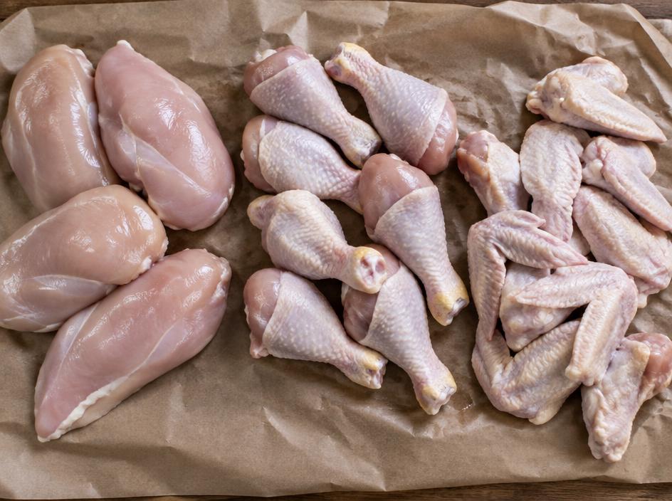 Natural Chicken Breast, raw cut (sample photo)