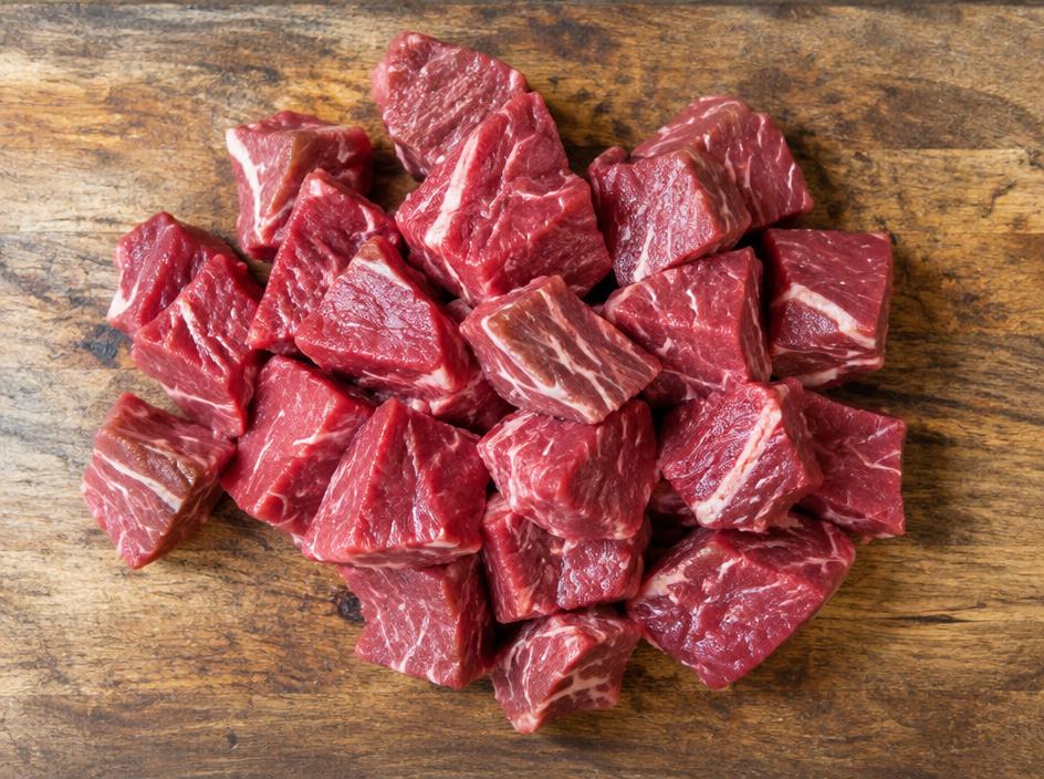 Beef Stew, raw cut (sample photo)
